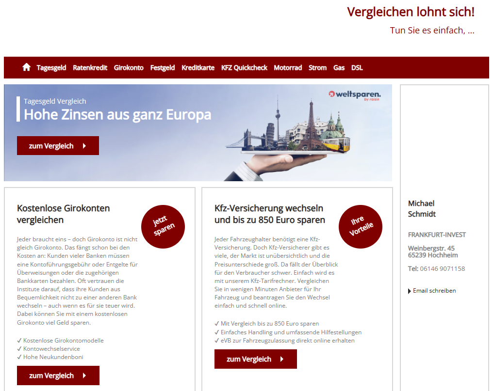 > Vergleichs- & Angebotsrechner